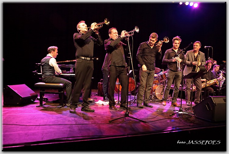 Bert Joris and BJO Trumpet Section © JASSEPOES